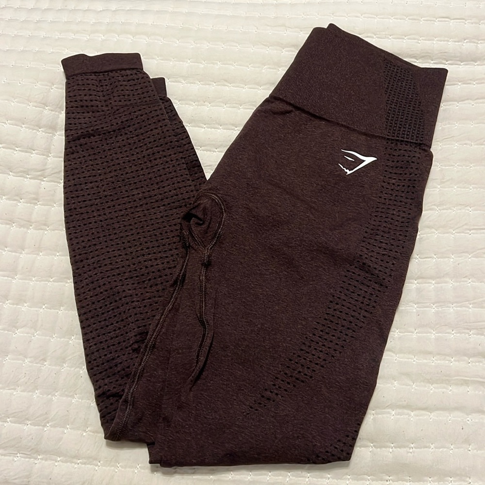 Brown Gymshark Leggings- size S
